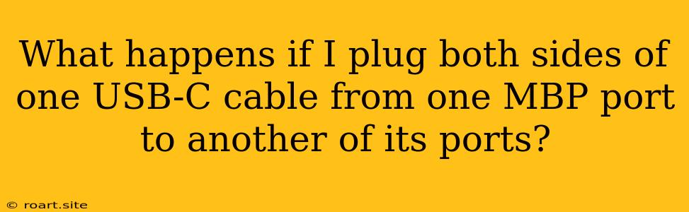 What Happens If I Plug Both Sides Of One USB-C Cable From One MBP Port To Another Of Its Ports?